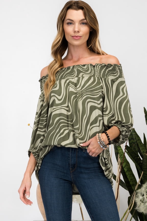 Celeste's Women's Off the Shoulder Summer Top Available in Small-3X Made in the USA