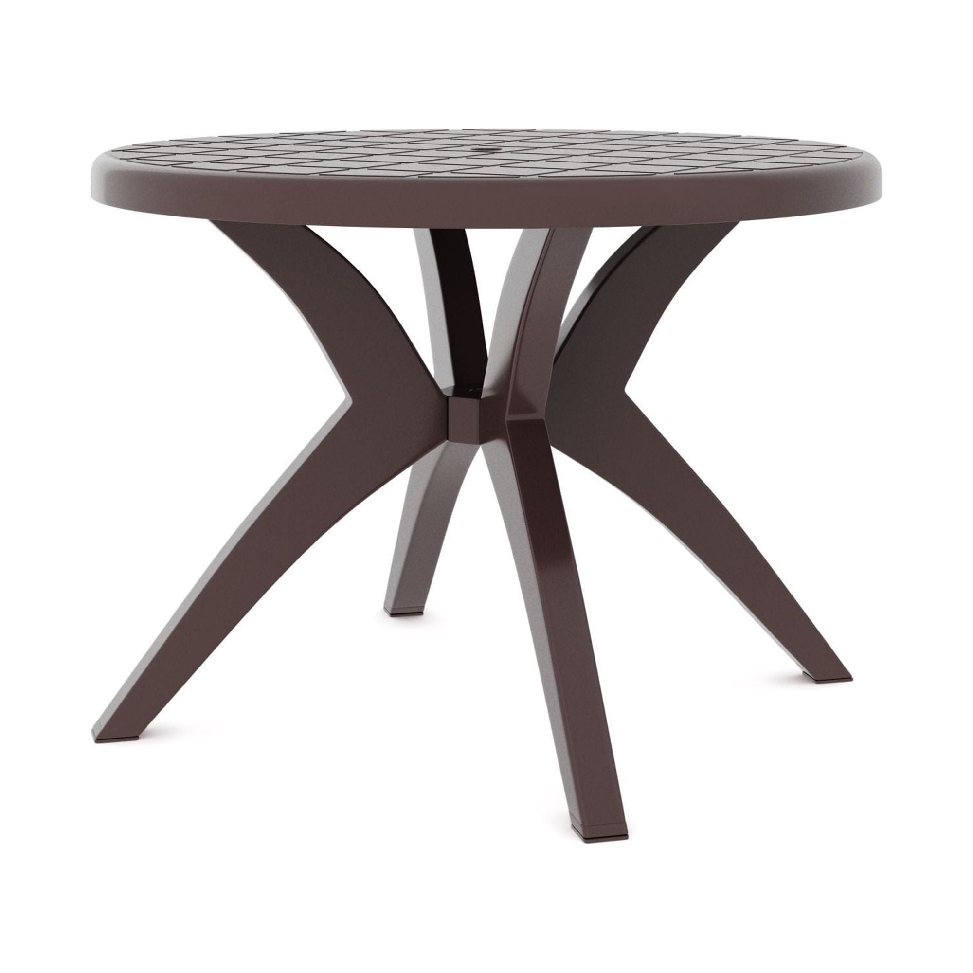 Celestia Resin Patio Table, Brown