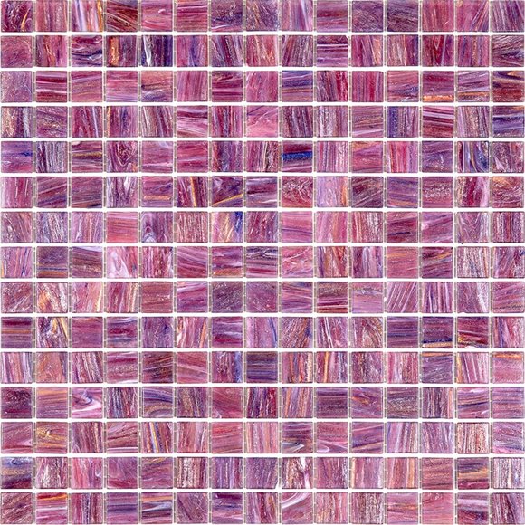 Celestial 12 in. x 12 in. Glossy Copper Rose Red Glass Mosaic Wall and Floor Tile (20 sq. ft./case) (20-pack)