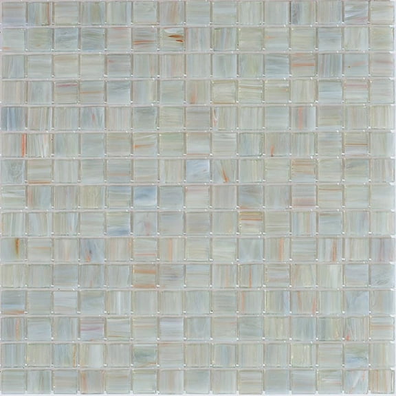 Celestial 12 in. x 12 in. Glossy Light Gray Glass Mosaic Wall and Floor Tile (20 sq. ft./case) (20-pack)