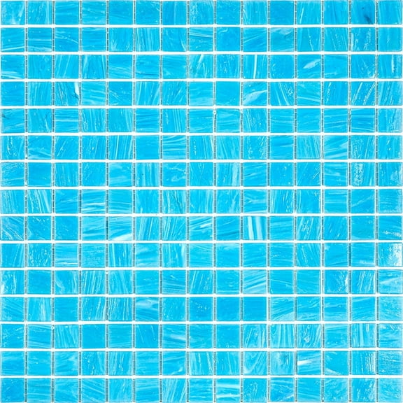 Celestial 12 in. x 12 in. Glossy Sky Blue Glass Mosaic Wall and Floor Tile (20 sq. ft./case) (20-pack)