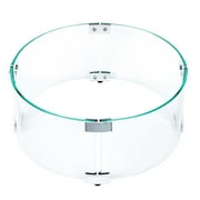 Celestial 14 x 6 Glass Wind Guard for 10  Round Fire Pits