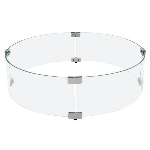 Celestial 23" x 6" Glass Wind Guard for 19” Round Fire Pits