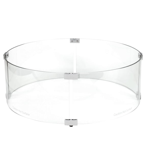 Celestial 23" x 8" Glass Wind Guard for 19” Round Fire Pits