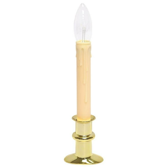 Celestial 70764 - Brass / Ivory LED Taper Candle