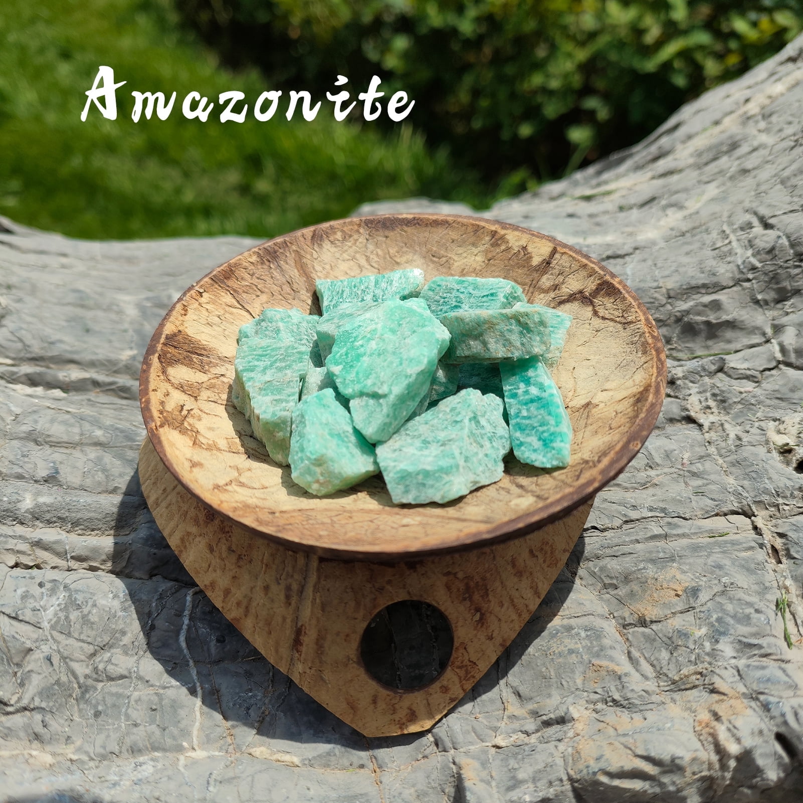 Celestial Amazonite Raw Stone - Natural Turquoise-Green Feldspar ...