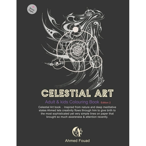 Celestial Art: Adult & kids colouring book