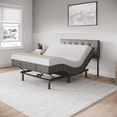 Celestial Aurora Adjustable Bed Base (Frame) + 12 inch Gel Memory Foam ...