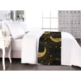 thumbnail image 1 of Celestial Bed Runner, Bohemian Style Moon and Stars with Orbit Circles Boho Modern Art, Decorative Accent Bedding Scarf for Hotels Homes & Guest Rooms, King, Pale Earth Yellow Mustard, by Ambesonne, 1 of 3
