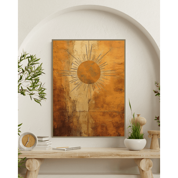 Celestial Blaze - Sun Canvas Wall Art