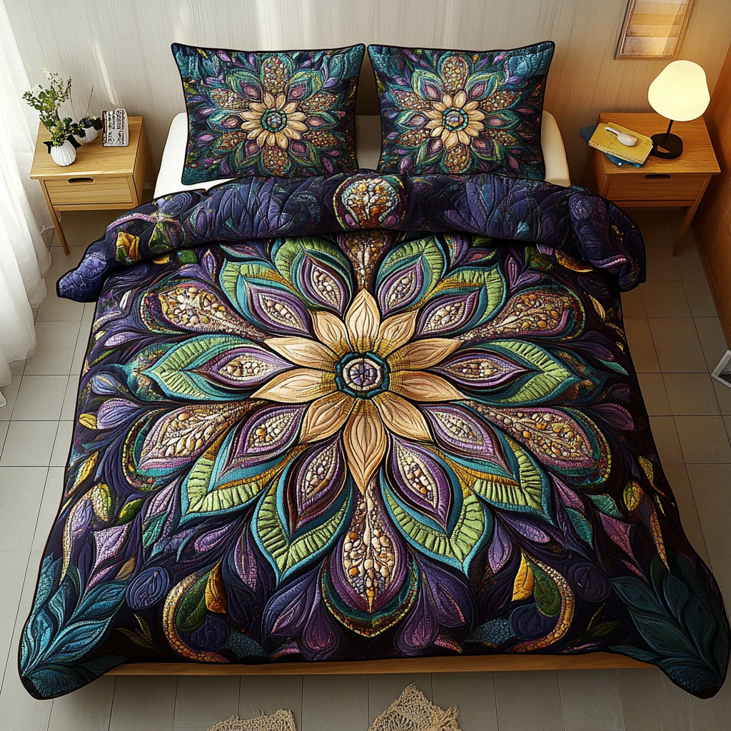 Celestial Bloom Harmony Quilted