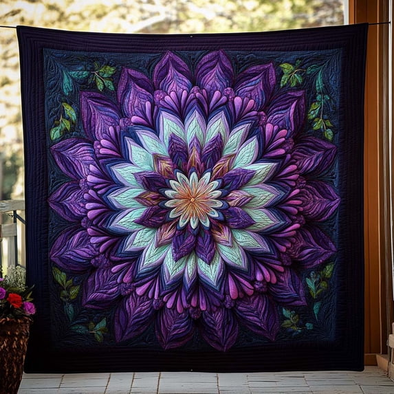 Celestial Bloom Quilted Blanket - Walmart.com