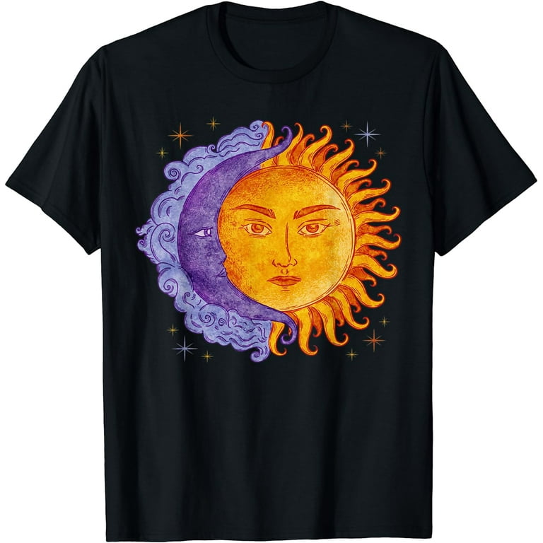 Sun and moon vintage t shirt hot sale