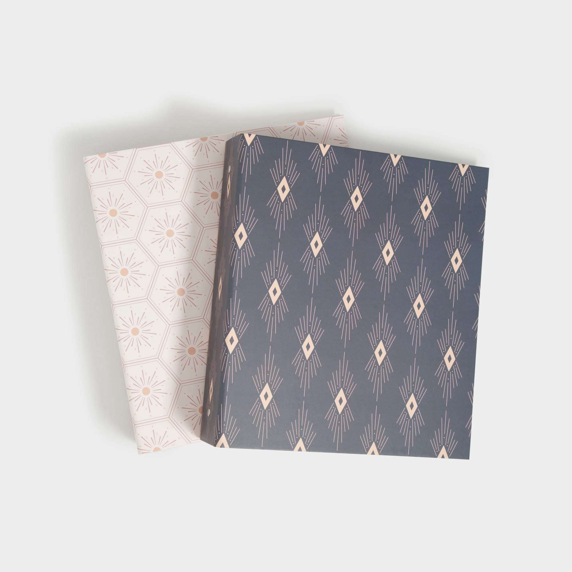 U Brands Celestial Boho Paper Fashion Binder Assorted Colors - 2 Count