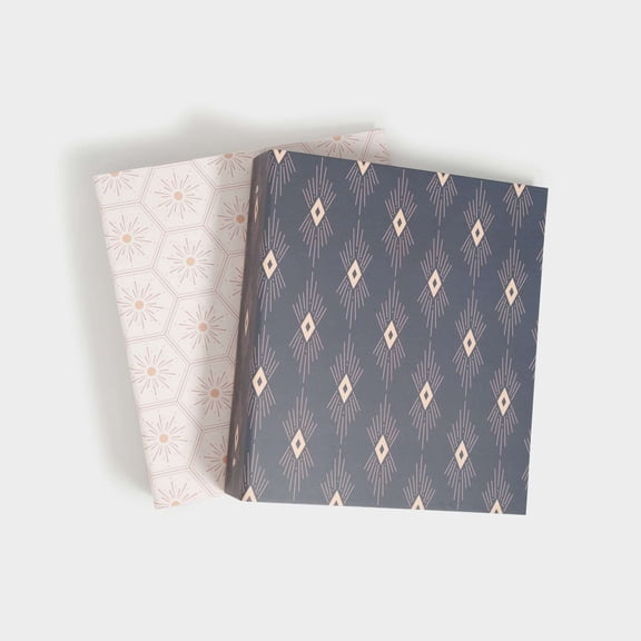 U Brands Celestial Boho Paper Fashion Binder Assorted Colors - 2 Count