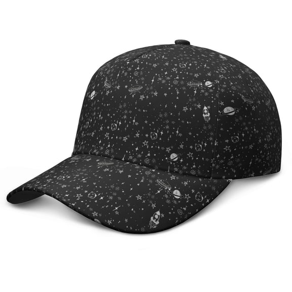 Celestial Cosmos Moon and Stars Baseball Cap – Lightweight Adjustable Dad Hat for Softball, Volleyball, Tennis, and Golf Fans