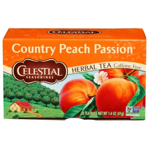 Celestial Country Peach Passion Tea 20 ct Pack of 3