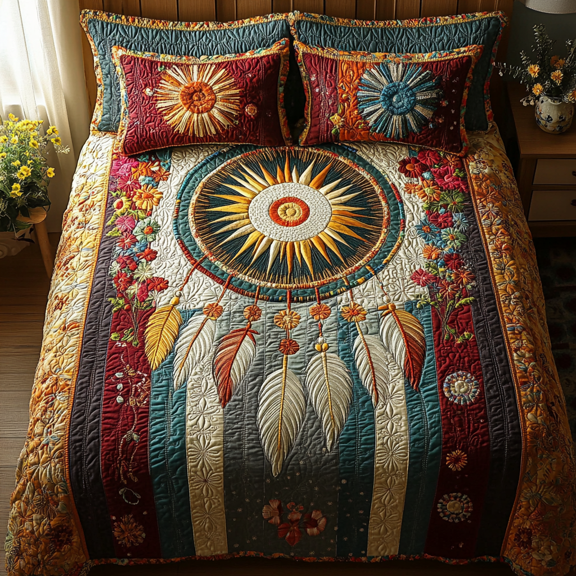 Celestial Dreams 3-Piece Quilted Bedding Set