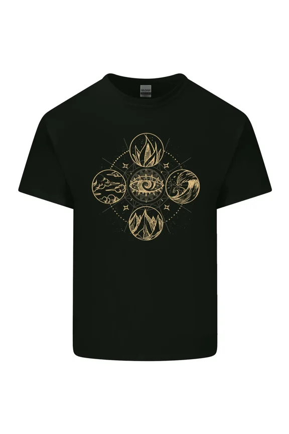 Celestial Elements Astrology Star Sign Zodiac Space Design Unisex T-Shirt, up to size 5XL