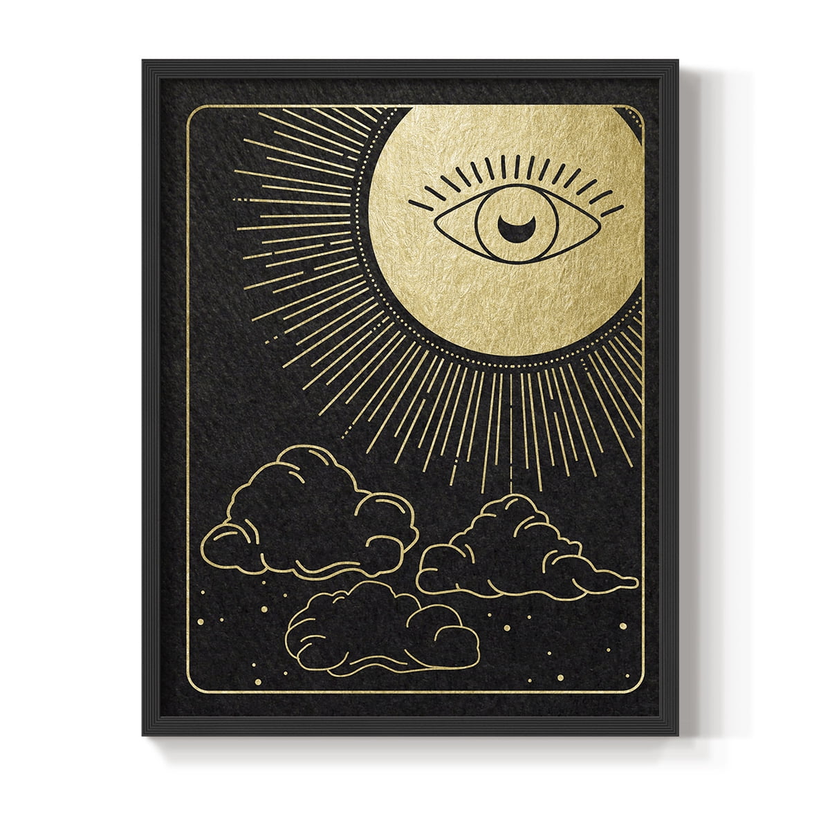 Celestial Eye in Paper Solid Wood 22 x 28 Framed Print
