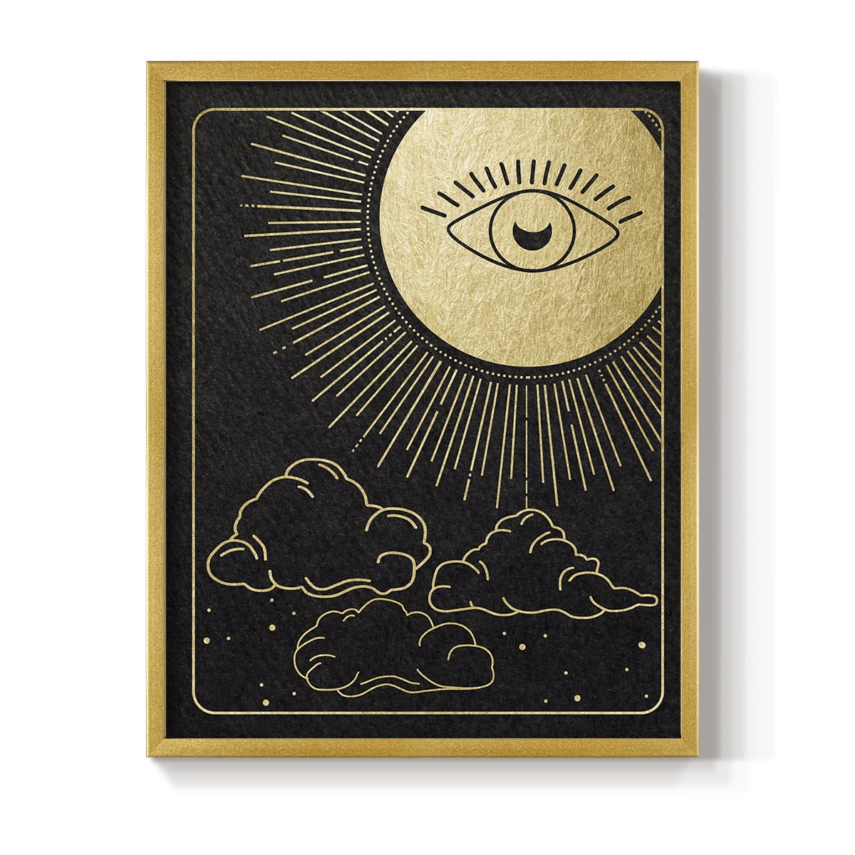 Celestial Eye in Paper Solid Wood 22 x 28 Framed Print