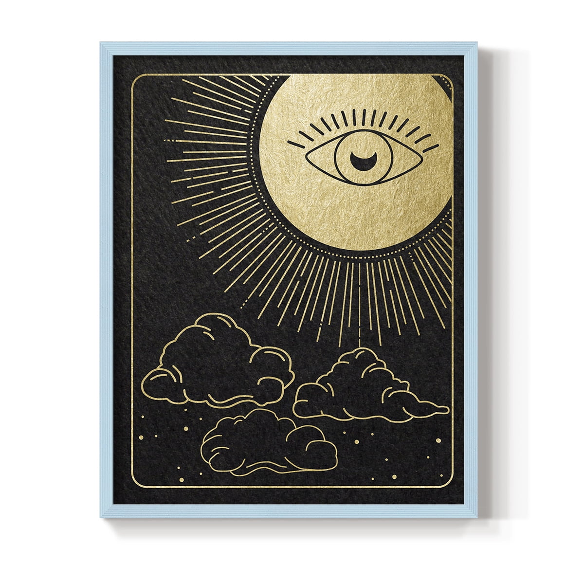 Celestial Eye in Paper Solid Wood 8 x 10 Framed Print