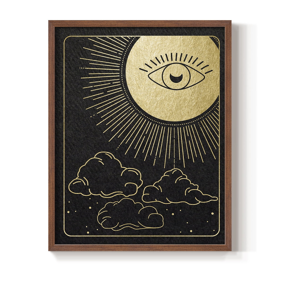 Celestial Eye in Paper Solid Wood 8 x 10 Framed Print