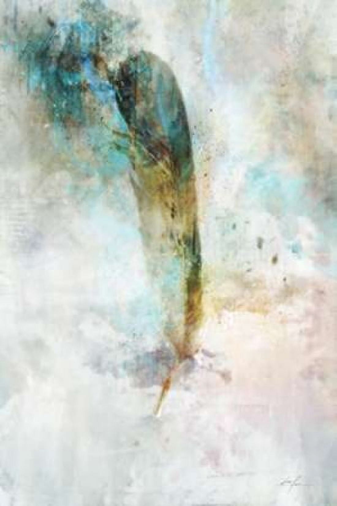 Celestial Feather 1 Canvas Art - Ken Roko (12 x 18)