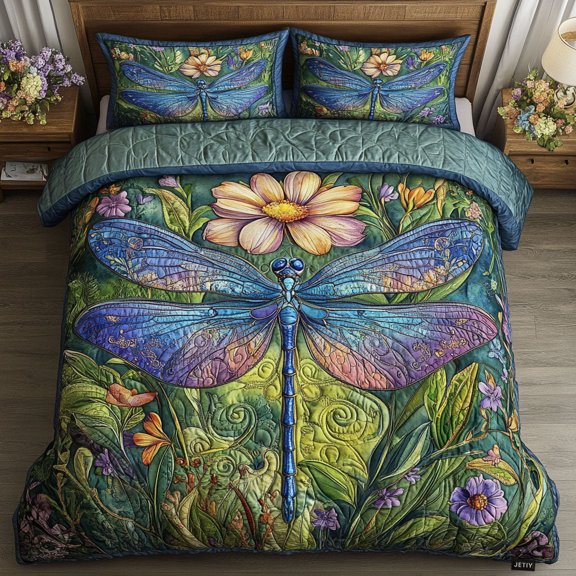Celestial Flyer 3-Piece Quilted Bedding Set