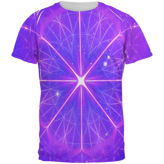 Celestial Gateway Fractal Mandala All Over Mens T Shirt Multi SM