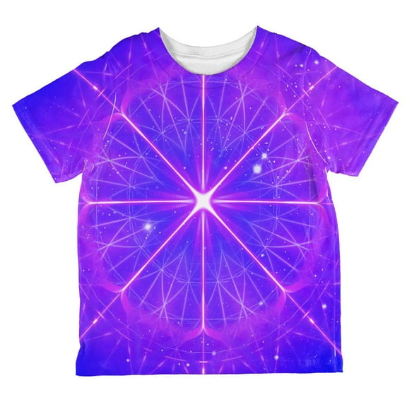 Celestial Gateway Fractal Mandala All Over Toddler T Shirt Multi 6T