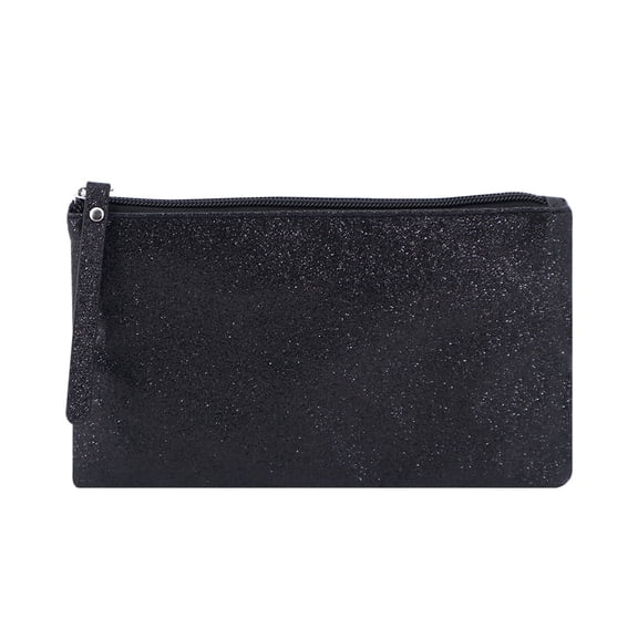 RittZi Celestial Glitter Pouch, Twilight Black - Sparkling Makeup Bag, Festive Cosmetic Pouch