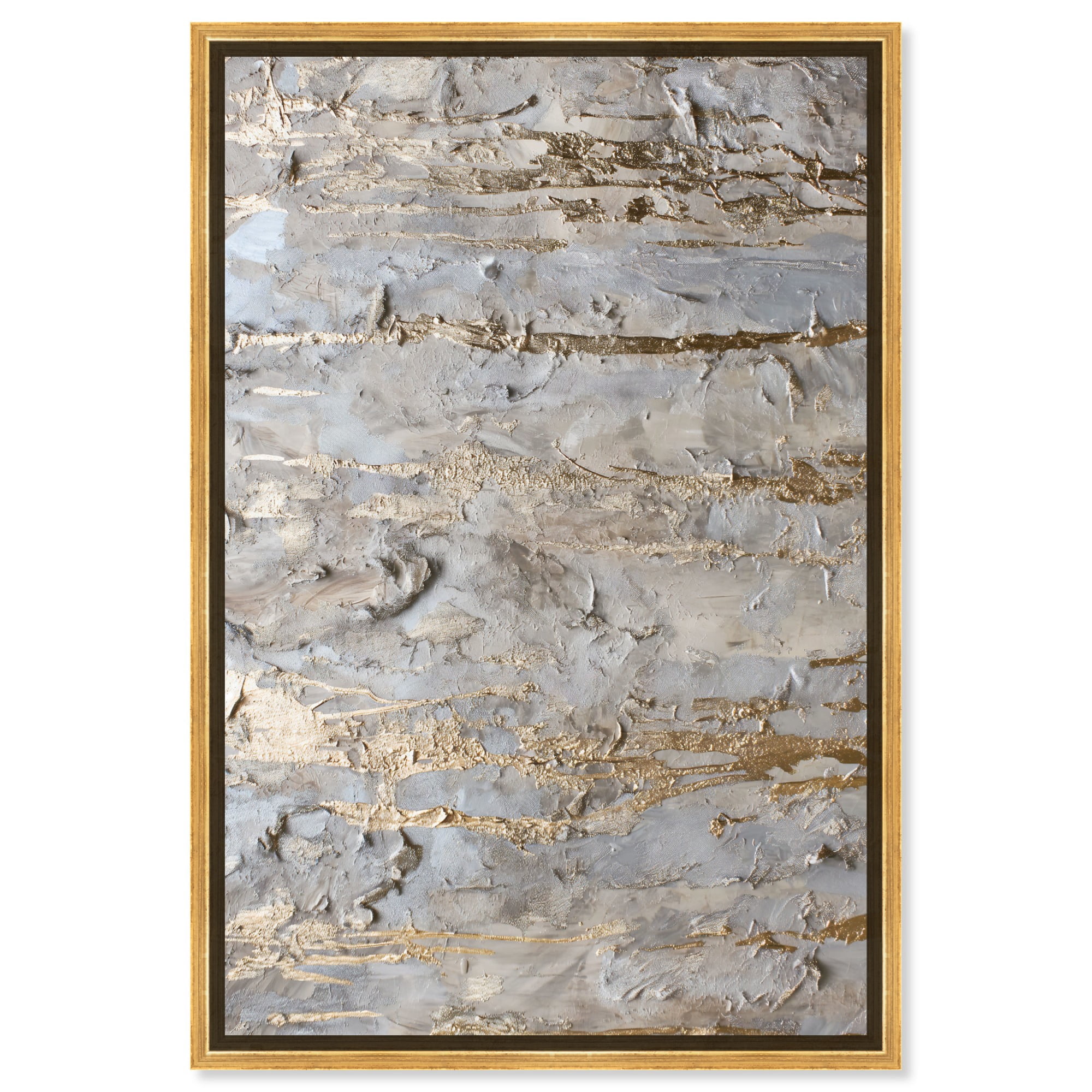 Celestial Gold Canvas Elegant Gold Abstract by Art Remedy, Gold Frame ...