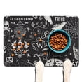 thumbnail image 1 of Celestial Gothic Dog Feeding Mat - Non-Slip & Waterproof, Boho Chic Sunburst Design, Durable & Eco-Friendly, Large Size, 1 of 7