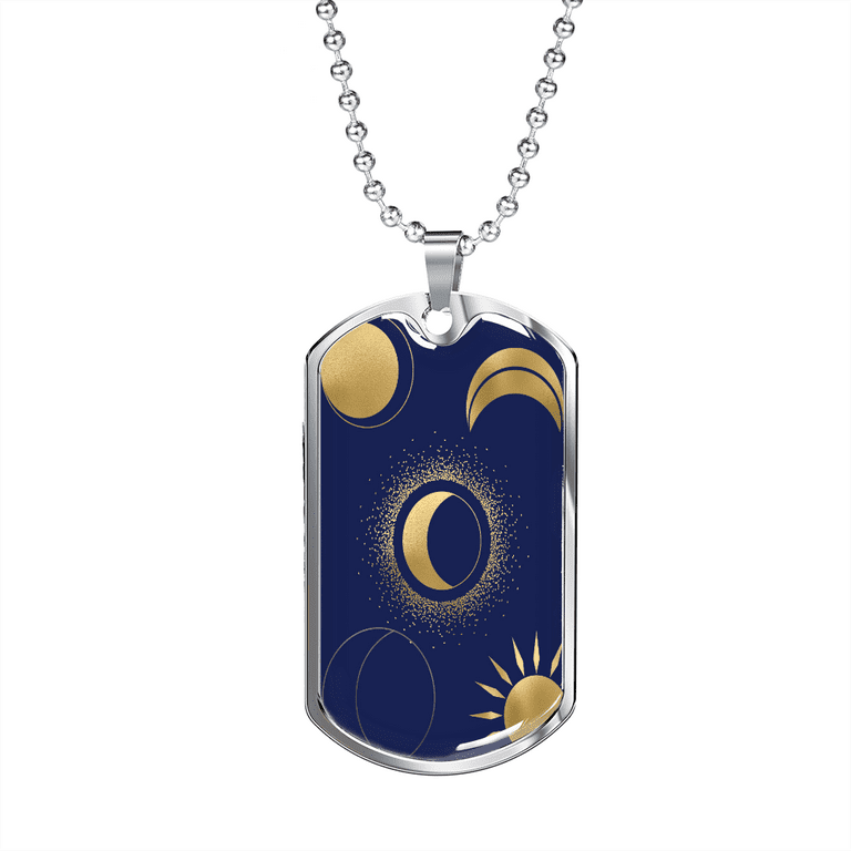 18k gold dog tag necklace clearance