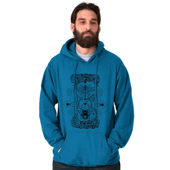 Celestial Hourglass Symbolic Bee Hoodie Sweatshirt Women Men Brisco Brands 3X