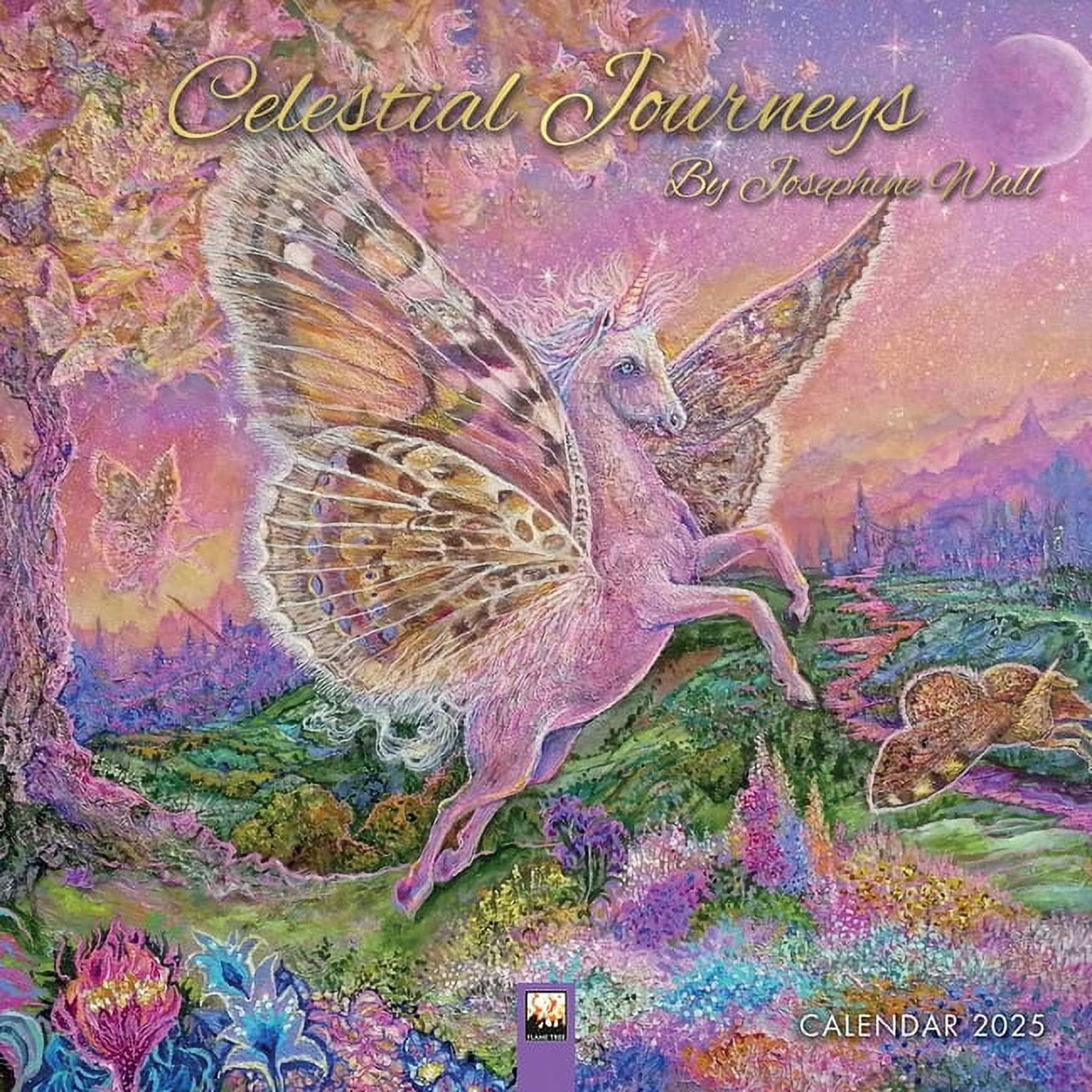 Celestial Journeys by Josephine Wall Wall Calendar 2025 (Art Calendar