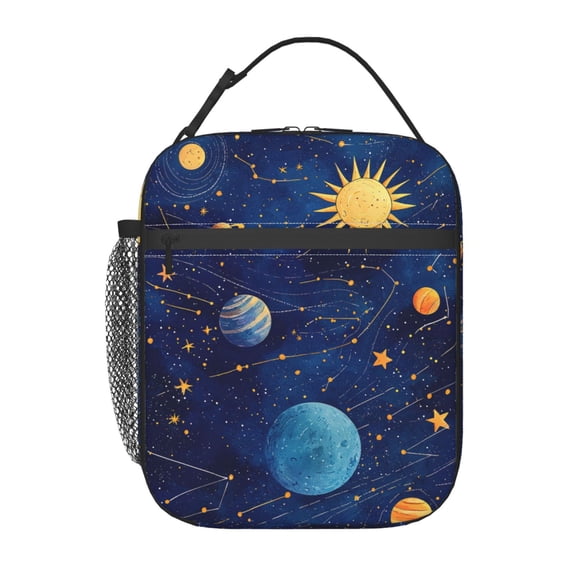 Celestial Lunch Box Reusable Portable Lunch Bag Tote Bag for Work Picnic Hiking