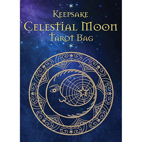 Celestial Moon Tarot Bag: Luxury Velvet Drawstring Tarot or Oracle Bag