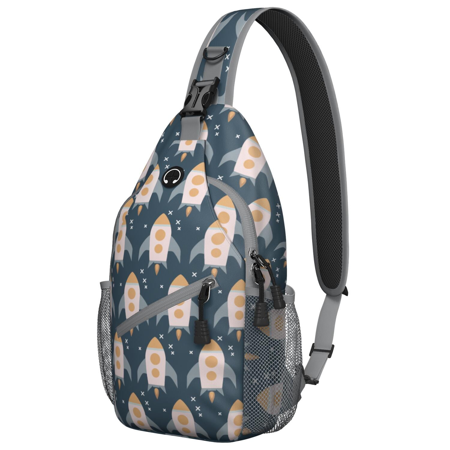 Celestial Moon and Stars Sling Backpack, Galaxy Aesthetic Design ...