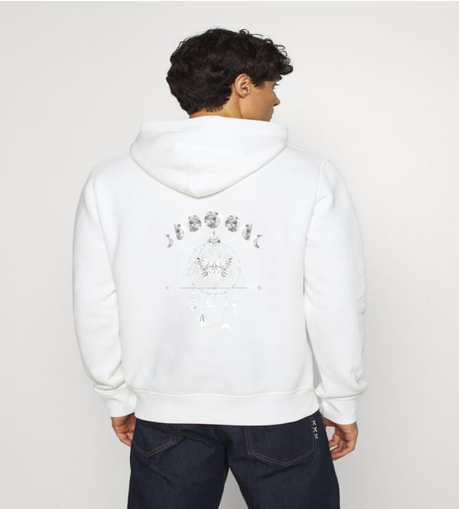 Moon Star Print Pattern Men Women Pullover Hoodie