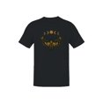 thumbnail image 1 of Celestial Moth with Moon Phases Men's T-shirt, 1 of 3