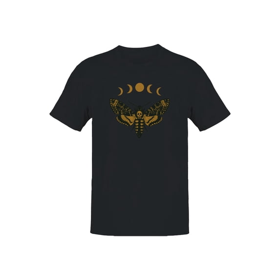 Celestial Moth with Moon Phases Men's T-shirt