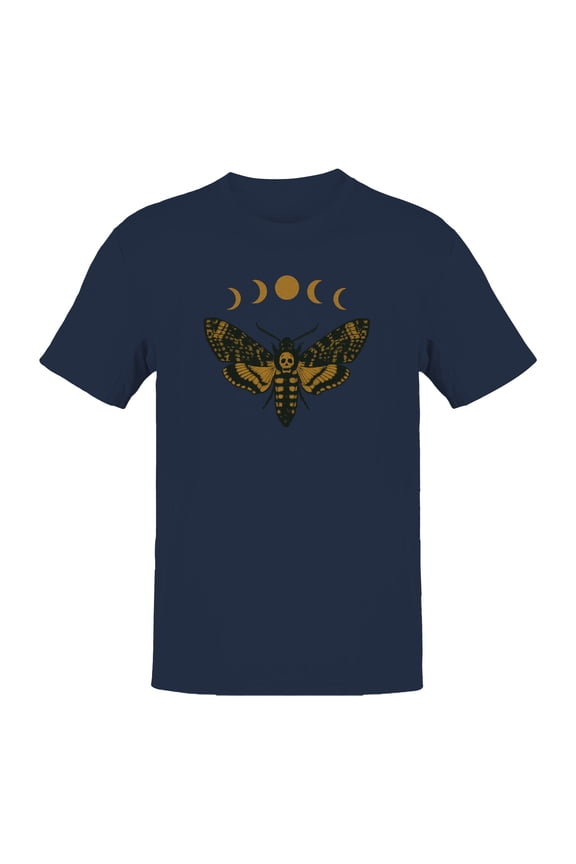 Celestial Moth with Moon Phases Men's T-shirt