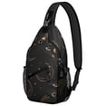 thumbnail image 1 of Celestial Mystical Moon and Sun Crossbody Bag Vintage Steampunk Astronomy Chest Bag Durable & Comfortable for Daily Use, 1 of 5