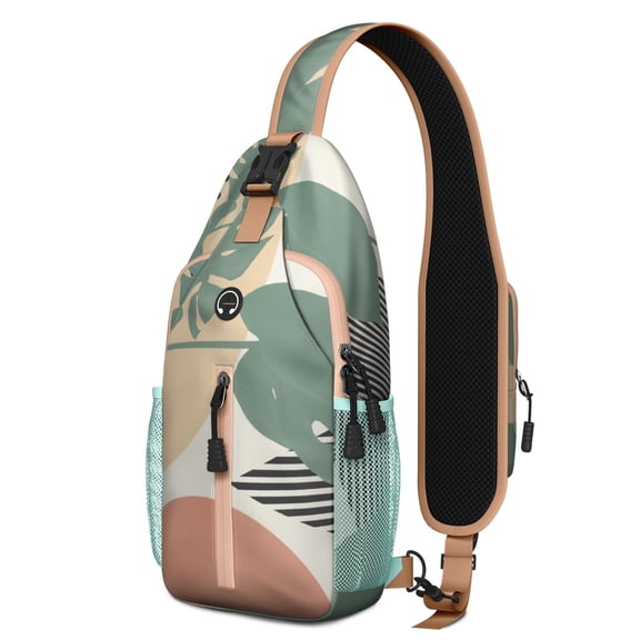 Celestial Nebula Sling Backpack with Star and Cosmos Design – Durable Polyester Crossbody Bag with Adjustable Strap, Anti-Theft Pocket, Large Storage Compartments, Perfect for Space Geeks and Students