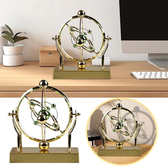 Celestial Orbit Perpetual Motion Pendulum,Kinetic Art Desk Decor 3D ,Space Creative Rotary Home Decoration, ,Space Decorative Model,Magnetic Balance Model for Home Or Office