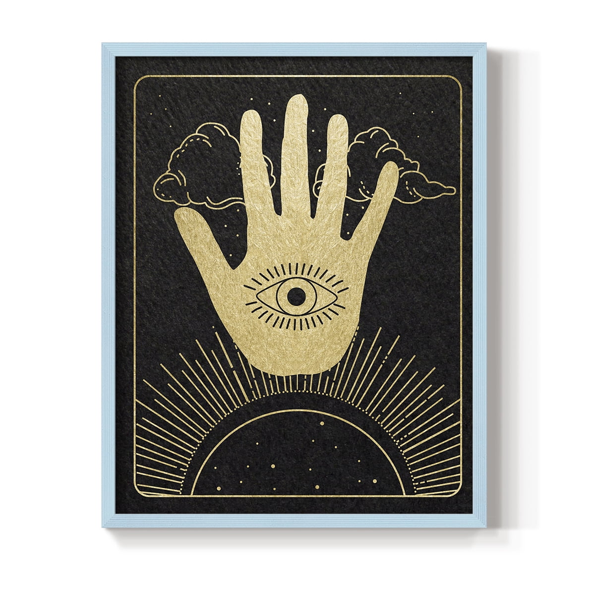 Celestial Palm in Paper Solid Wood 8 x 10 Framed Print