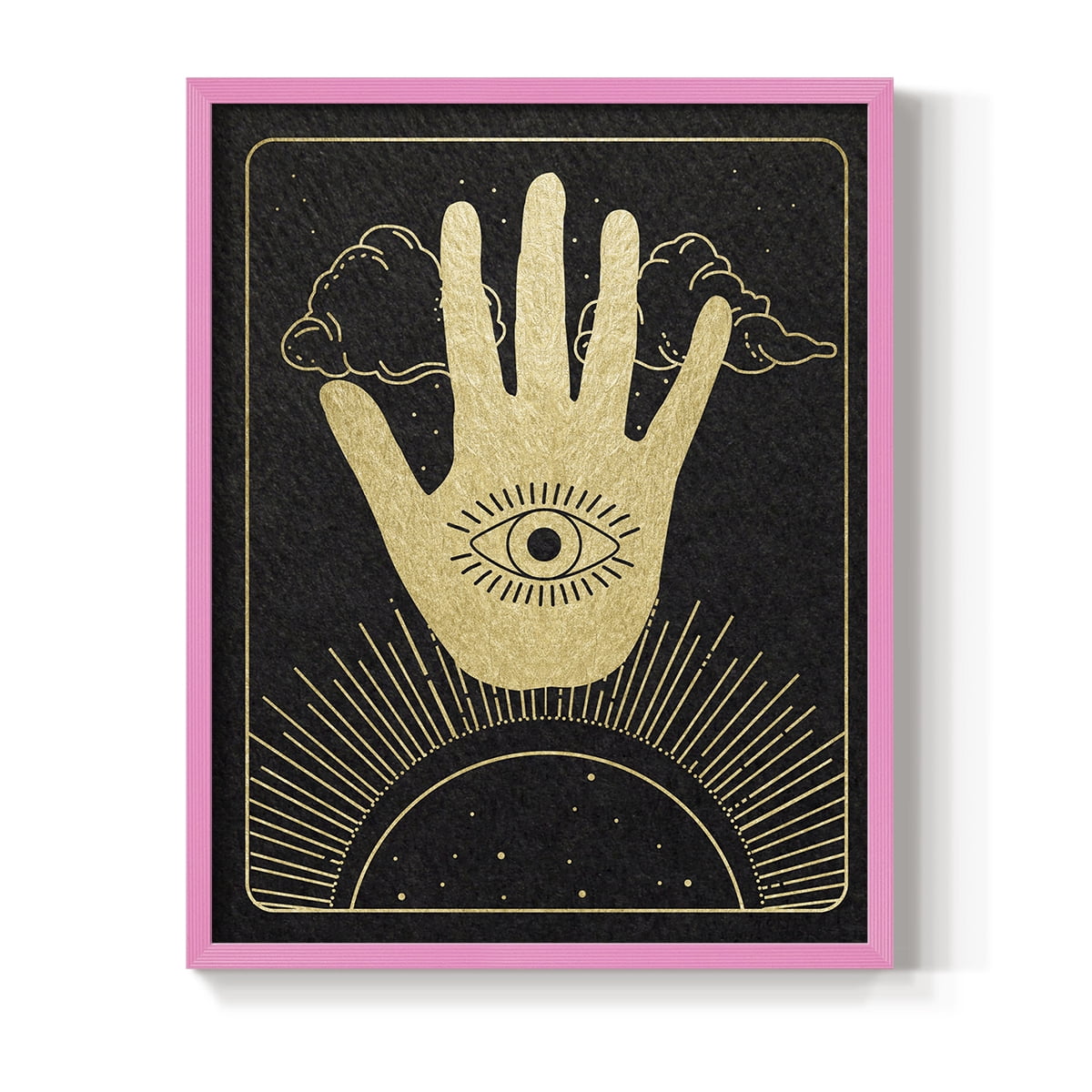 Celestial Palm in Paper Solid Wood 8 x 10 Framed Print