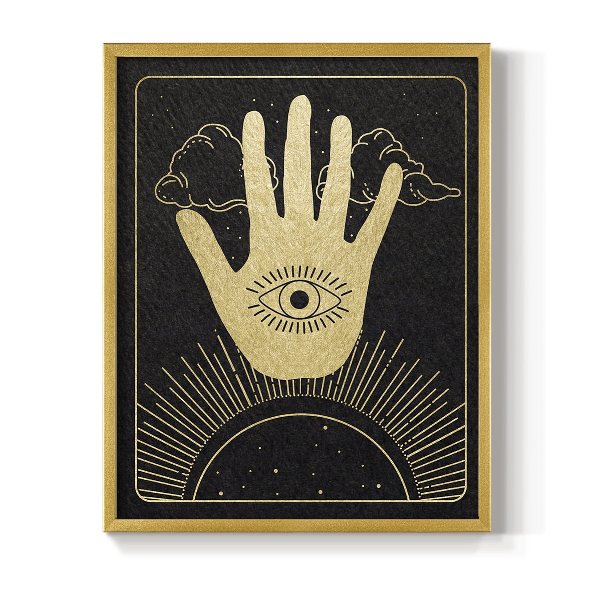 Celestial Palm in Paper Solid Wood 8 x 10 Framed Print
